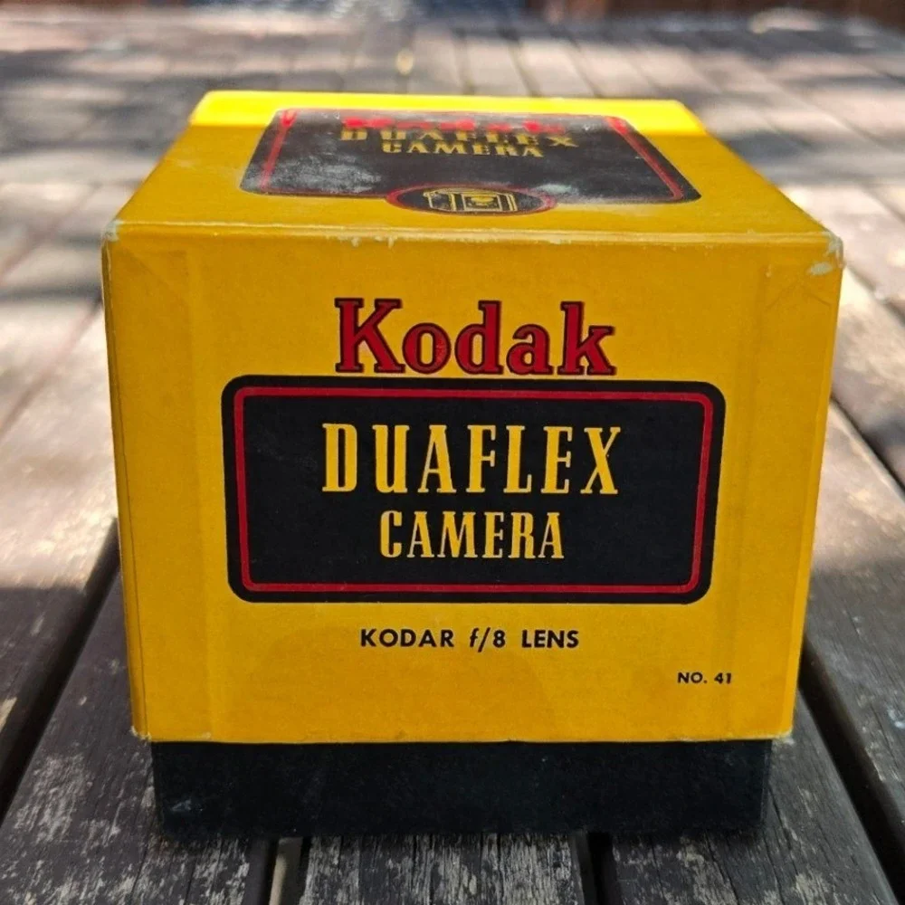 Vintage Kodak Duaflex Camera with Kodar f/8 72mm Lens & Leather Field Case